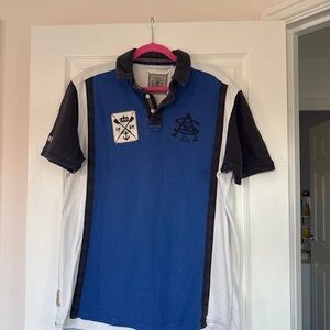Zara Black and Blue Polo Shirt